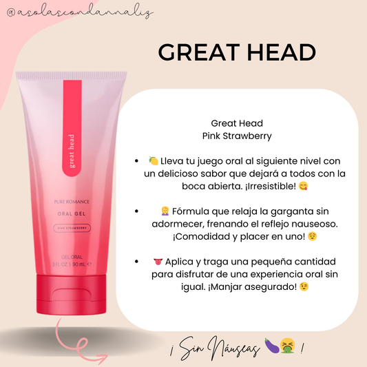Great Head - Gel Oral para eliminar nauseas 🤢❌😜