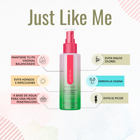 Just Like Me - Sabor de Melón 🍉 - 💦Lubricante de Uso Diario con pH balanceado